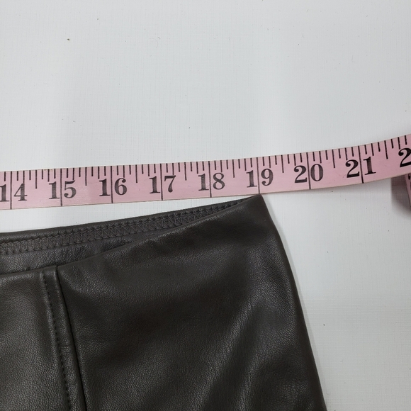 7 For All Mankind Brown Faux Leather Leggings Women's Plus Size 2X - Picture 10 of 14